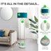 Danielle Teal and Marble Standing Floor Lamp