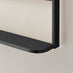 Dara Black Metal Arch Wall Mirror with Shelf