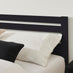 Declan Dark Grey Solid Pine Double Bed Frame