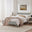 Declan Light Grey Solid Pine Double Bed Frame