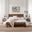 Declan Walnut Solid Pine Double Bed Frame