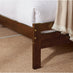 Declan Walnut Solid Pine Double Bed Frame