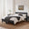 Declan Dark Grey Solid Pine King Bed Frame