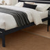 Declan Dark Grey Solid Pine King Bed Frame