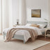 Declan Light Grey Solid Pine King Bed Frame