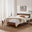 Declan Walnut Solid Pine King Bed Frame