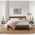 Declan Walnut Solid Pine King Bed Frame