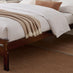 Declan Walnut Solid Pine King Bed Frame