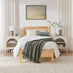 Declan Oak Solid Pine Single Bed Frame