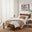 Declan Walnut Solid Pine Single Bed Frame
