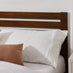 Declan Walnut Solid Pine Single Bed Frame