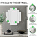 Deco Silver Small 1920s Inspired Wall Mirror