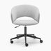 Delaney Grey Fabric Swivel Office Chair
