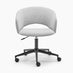 Delaney Grey Fabric Swivel Office Chair