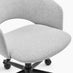 Delaney Grey Fabric Swivel Office Chair
