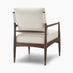 Delia Beige Fabric Mid Century Modern Accent Chair
