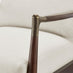 Delia Beige Fabric Mid Century Modern Accent Chair
