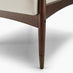 Delia Beige Fabric Mid Century Modern Accent Chair