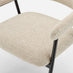 Adley Round Grey Concrete Effect Dining Table 4 Beige Delos Chairs