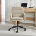 Diora Cream Jumbo Corduroy Swivel Office Chair