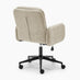 Diora Cream Jumbo Corduroy Swivel Office Chair