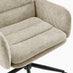 Diora Cream Jumbo Corduroy Swivel Office Chair