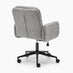 Diora Grey Jumbo Corduroy Swivel Office Chair