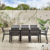 Dubai Grey Polywood 8 Seat Garden Dining Set