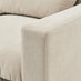 Echo Cream & Green Linen-Look Trim Fabric 2 Seater Modular Chaise Sofa