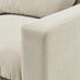 Echo Cream & Green Trim Linen-Look Fabric 2 Seater Modular Sofa