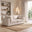 Echo Cream Linen-Look Fabric 2 Seater Modular Sofa
