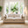 Echo Cream Linen-Look Fabric 2 Seater Modular Sofa
