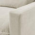 Echo Cream Linen-Look Fabric 2 Seater Modular Sofa