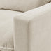 Echo Cream Linen-Look Fabric 3 Seater Modular Chaise Sofa