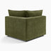 Echo Green Linen-Look Fabric 5 Seater L-Shaped Modular Corner Sofa