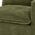 Echo Green Linen-Look Fabric Corner Armchair for Modular Sofa