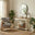 Eden Rectangular Oak & Cream Wood Console Table