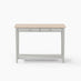 Eden Rectangular Whitewash & Light Grey Wood Console Table