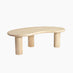 Elda Pebble White Oak Wood Coffee Table