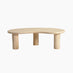 Elda Pebble White Oak Wood Coffee Table