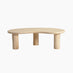 Elda Pebble White Oak Wood Coffee Table