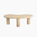 Elda Pebble White Oak Wood Coffee Table