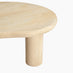 Elda Pebble White Oak Wood Coffee Table