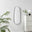 Elodie Black Metal Large 120x50 Pebble Shape Wall Mirror