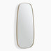 Elodie Gold Metal Large 120x50 Pebble Shape Wall Mirror