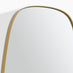 Elodie Gold Metal Large 120x50 Pebble Shape Wall Mirror
