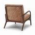 Esmeray Tan Faux Leather Mid Century Modern Accent Chair