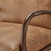 Esmeray Tan Faux Leather Mid Century Modern Accent Chair