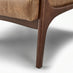 Esmeray Tan Faux Leather Mid Century Modern Accent Chair