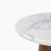 Etna Round Walnut Wood & Marble Side Table